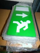 *12 Glass Exit Signs