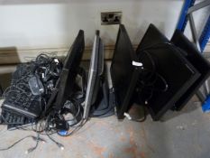 *6 Monitors and a Quantity of Keyboard and Mice