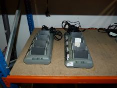 *2 Quad Chargers with 8 batteries