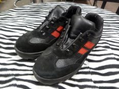 *Size: 6 Black Steel Toe-Cap Shoes