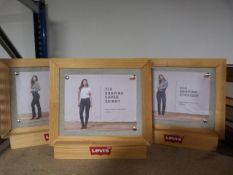 *3 Levi’s Shelf Displays