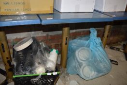 Square Topped Outdoor Pedestal Table (blue)