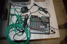 Xenyx 1202FX 12-Channel Mixer with Microphone, Cab