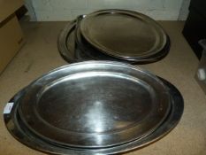 *14 Stainless Steel Serving Trays