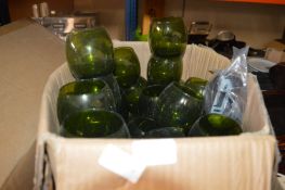 *Box of ~20 Green Water Glasses