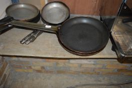 *2 Large Steel Frying Pans