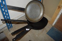 *4 Steel Frying Pans