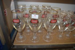 9 Stella Pint Glasses