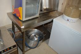 Stainless Steel Preparation Table with Undershelf