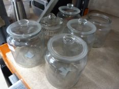 *6 Glass Storage Jars