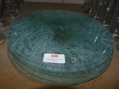 *7 Glass Plate Coasters