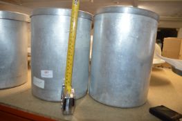 2 Aluminium Food Containers