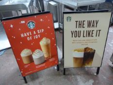 *Two Metal Sandwich Boards