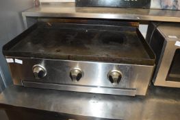 Gas Three Burner Countertop Griddle