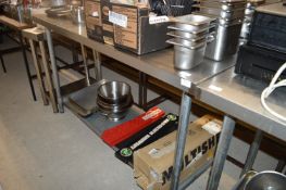 Stainless Steel Preparation Table with Undershelf