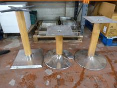 *3 Single Pedestal Table Bases (no tops)