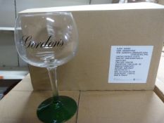 *6 Gordons Gin 60cl Glasses