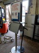 *Two Freestanding Display Stands