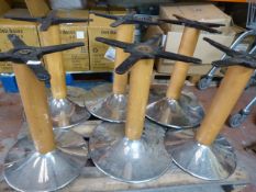 *6 Single Pedestal Table Bases (no tops)