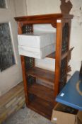 Moroccan Style Cast Iron & Teak Four Tier Shelving