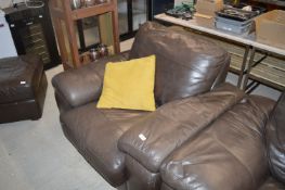Brown Leather Armchair