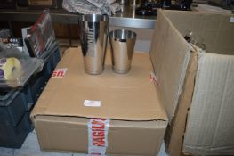 *5 Absolut Stainless Steel Cocktail Shakers (new i