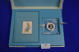 Royal Mint Peter Rabbit UK 50p Silver Proof Coin with Presentation Case