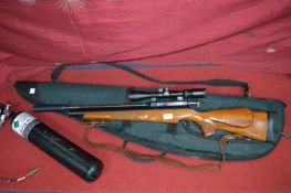 Logun Axsor 5.5 Air Rifle with Gas Canister and Case
