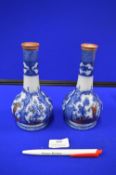 Two Oriental Blue & White Vases