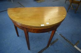 Victorian Mahogany Fold Over Table