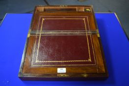 Mahogany Writing Slope with Tooled Leather Insert (AF)