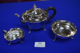 Silver Tea Set - Birmingham 1901, ~383g total
