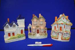 Staffordshire Flatback School and Two Cottages