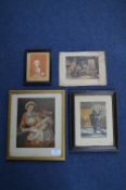 Four Victorian Original Baxter Prints