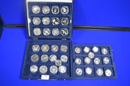 The Official ECUs Thirty-Eight Silver Coins in Presentation Case