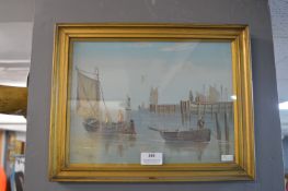Framed Oil on Board Maritime Scene by E.K. Redmore