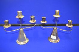 Pair of Silver Plate Candelabra