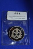 Silver & Tortoise Shell Middlesex Regiment Pin Badge - London 1916 ~3.3g