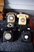 Four Vintage GPO Telephones