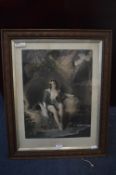 Framed Victoria Golden Engraving after J.G. Middleton and Dorothea