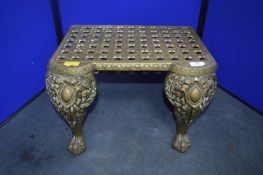 Ornate Heavy Brass Footman