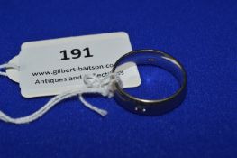 9k White Gold Wedding Band Size: V ~10.5g