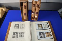 Four Stanley Gibbons Windsor Sovereign Stamp Albums Containing Great Britain Stamps