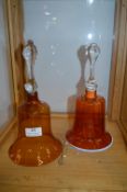 Two Victorian Glass Bells