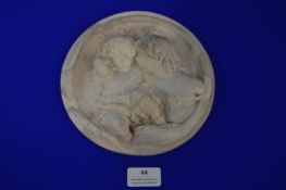 Marble Plaque Sculpted by E.M. Wyan 1848