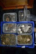 Quantity of British Coinage; Thrupney Bits, Sixpences, Shillings, etc.