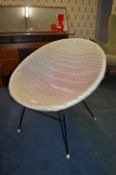 1950's Woven Bedroom Chair