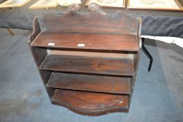 Victorian Mahogany Bookshelves with Bow Front Draw