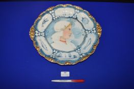 Hand Painted Dish marked JPL France