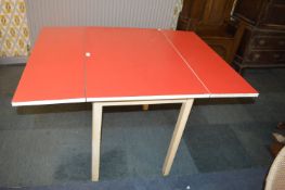 1960's Formica Topped Drop Leaf Kitchen Table